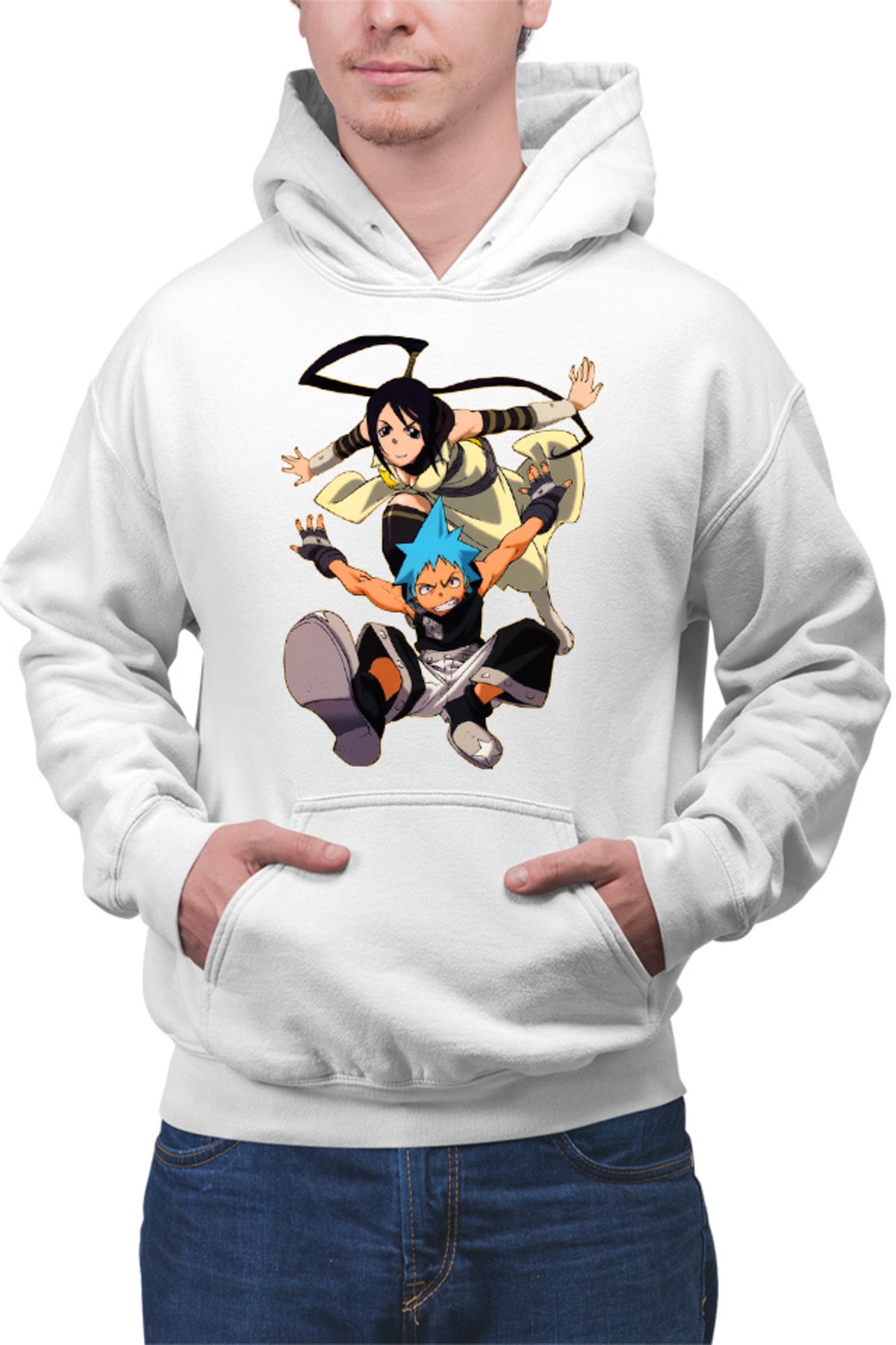 Hanorac barbati Soul Eater Black Star Tsubaki Partner Supranatural Anime