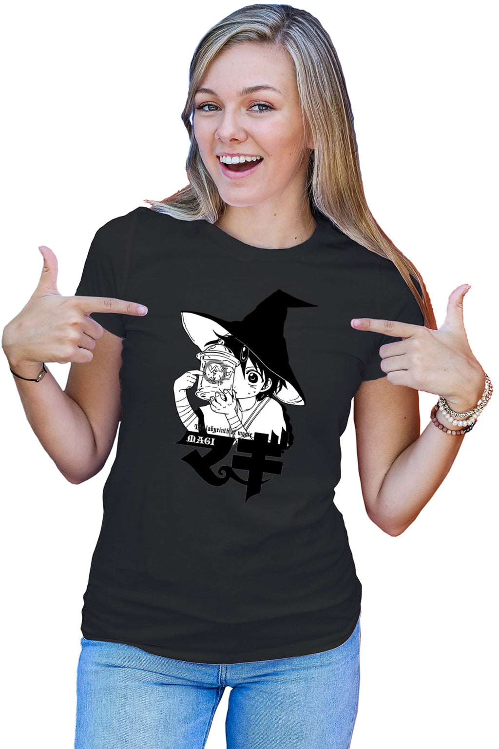 Tricou dama Magi The Labyrinth of Magic Alladin Wizard Fireflies