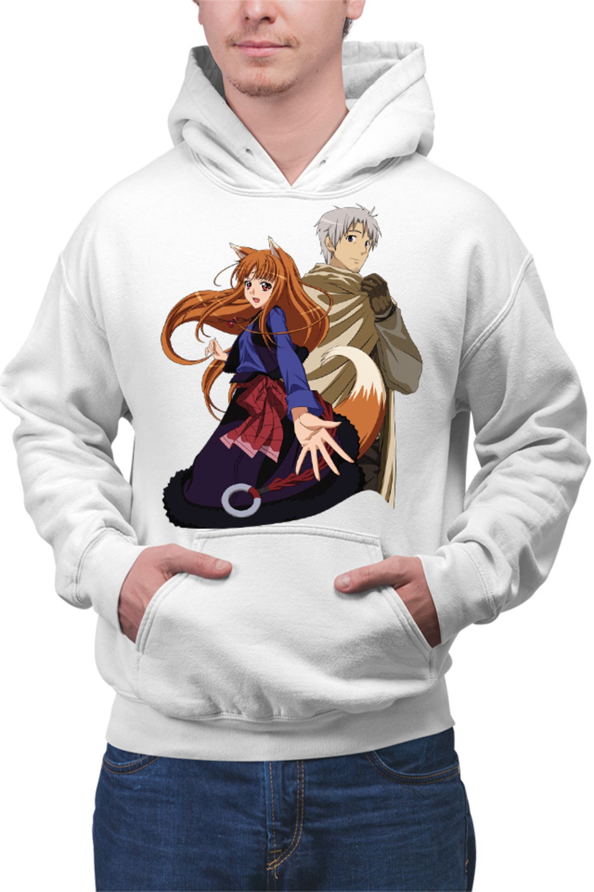 Hanorac barbati Spice And Wolf Holo Valentines Day Anime