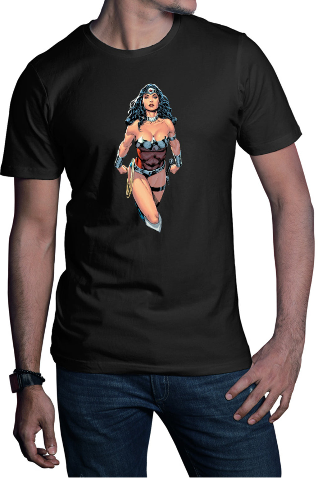 Tricou barbati Wonder Woman Diana Princess Ares God of Fight Superheroine
