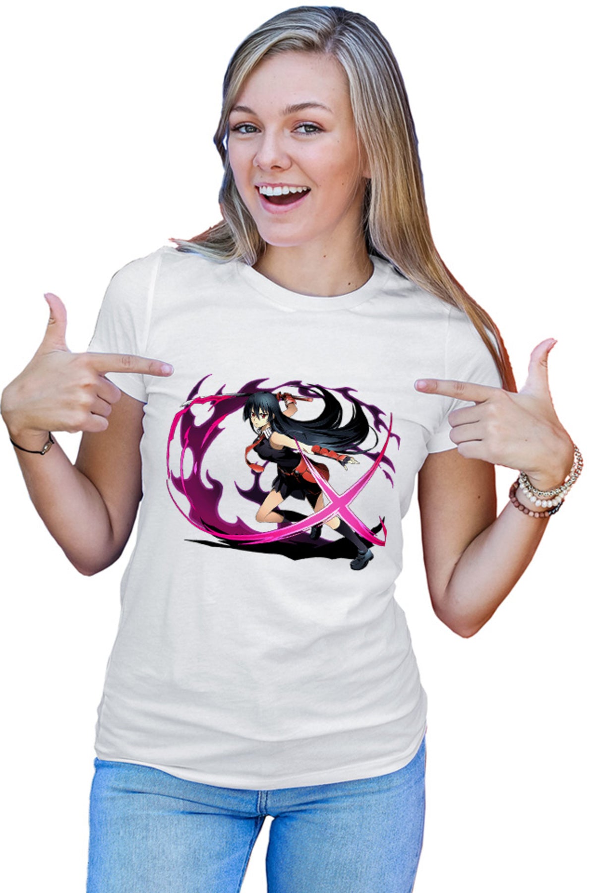 Tricou dama Akame ga Kill Katana Samurai Paranormal Game