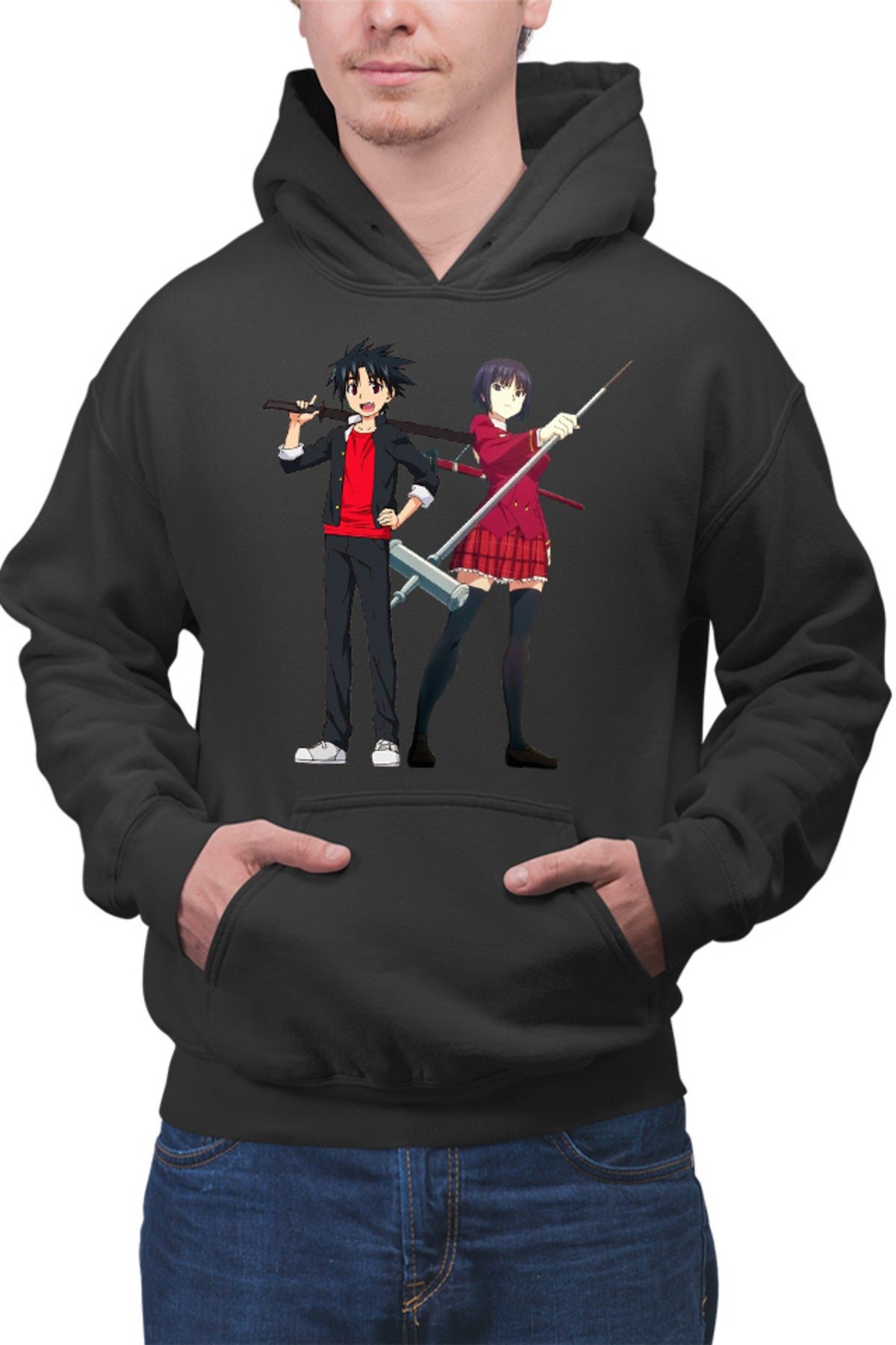 Hanorac barbati UQ Holder Touta Orte Kataka Fighters School Uniform Slice of Life
