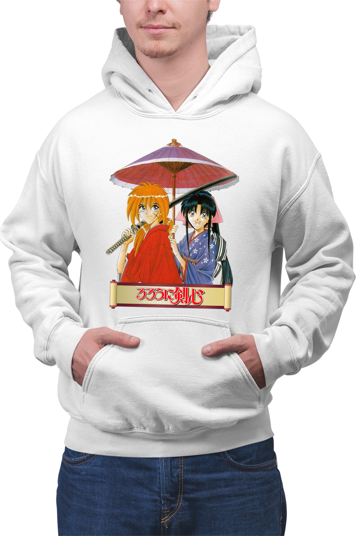 Hanorac barbati Rurouni Kenshin Couple Umbrella Killakill