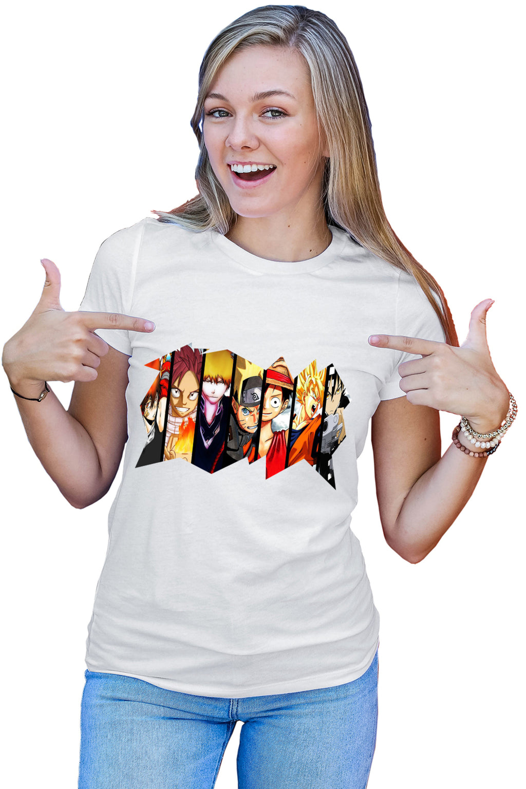 Tricou dama Fairy Tail Naruto Bleach One Piece