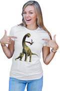 Tricou dama Jurassic Park Triceratops Huge Neck Grass Eater Hulk