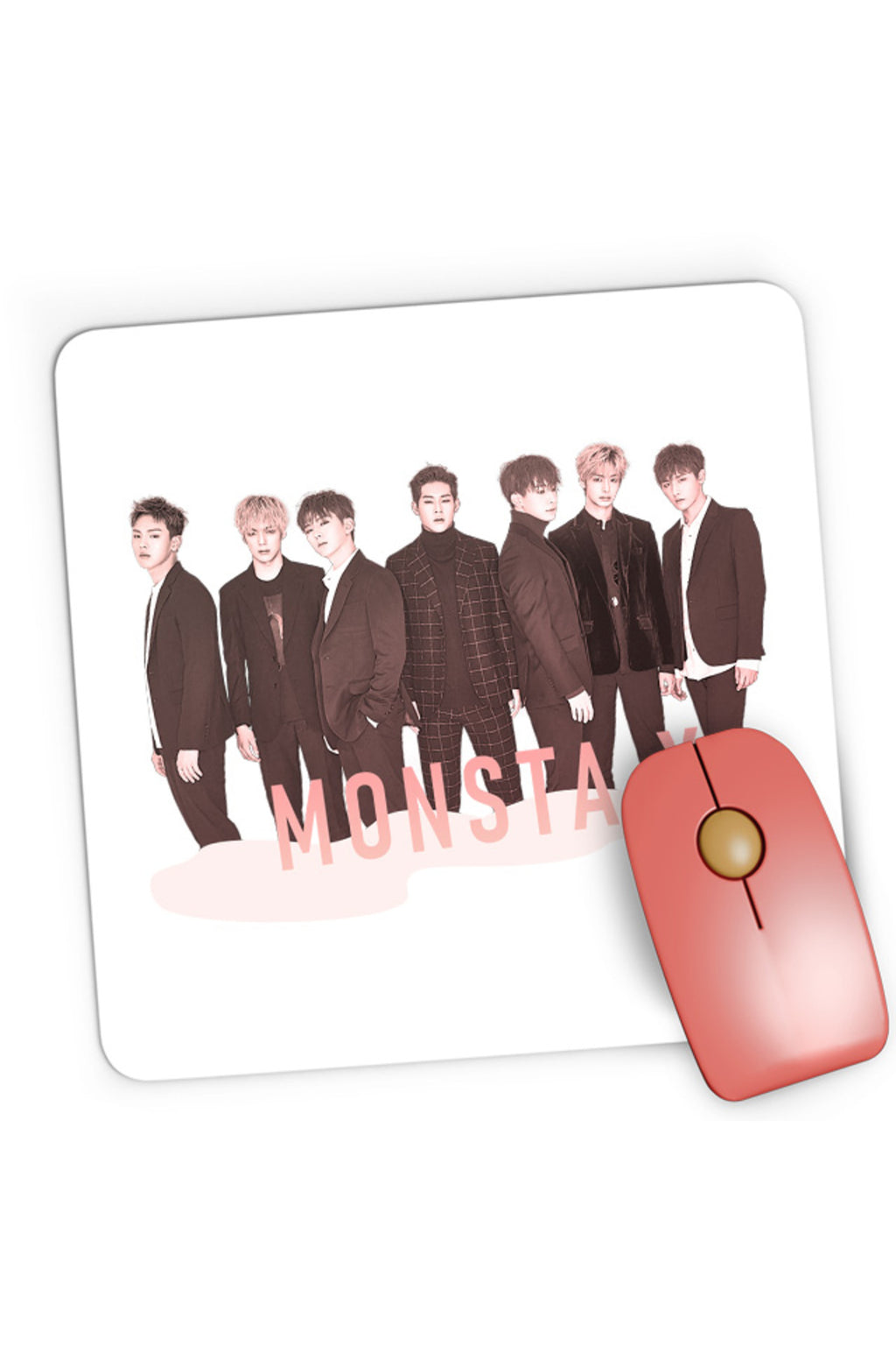 Mousepad Gaming Monsta X Group Korean Artist MTV Dance Performance, 21x19 cm