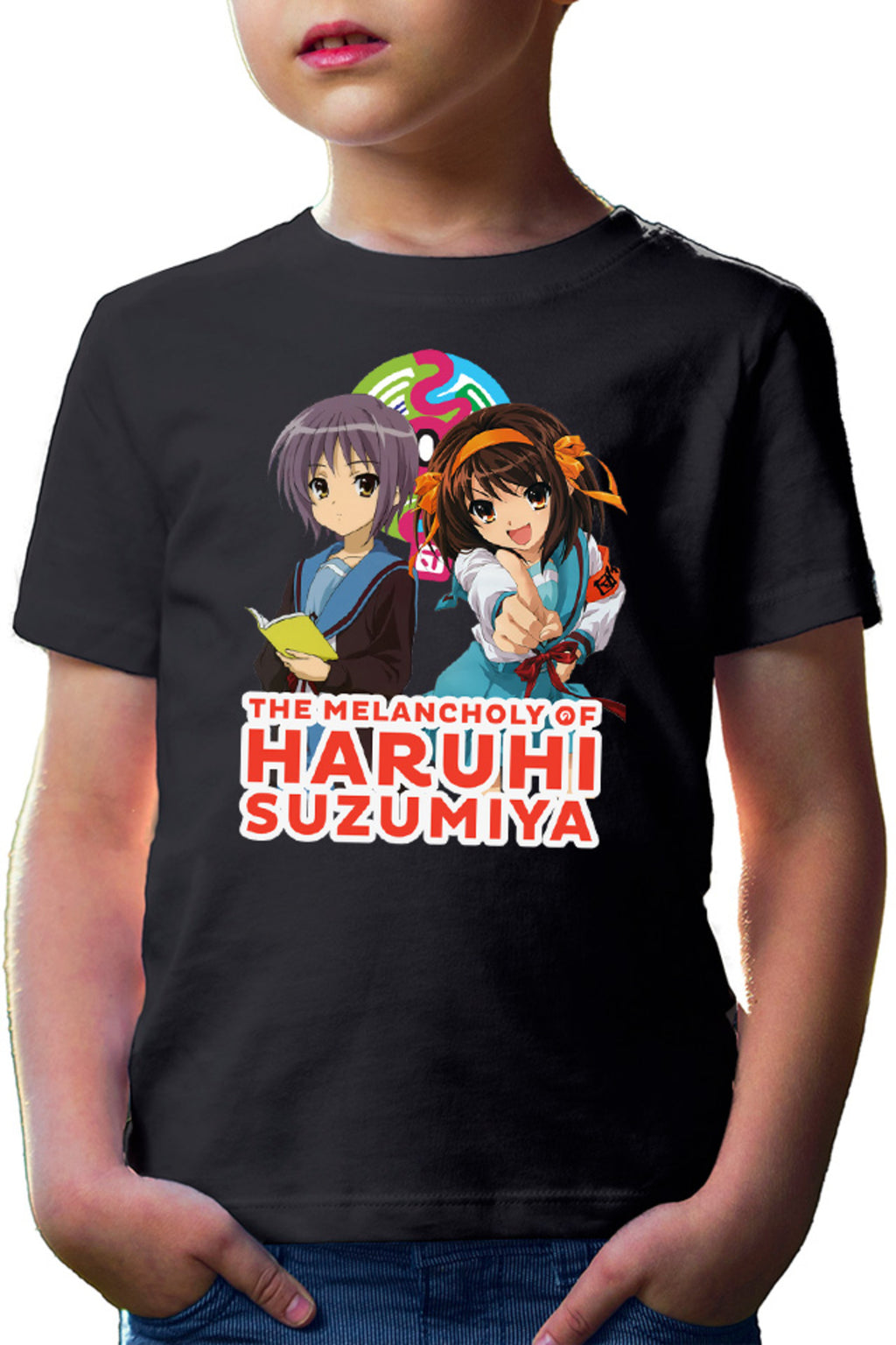 Tricou copii Haruhi Suzumiya Yuki Book Read Sci-fi Cosplay Costume