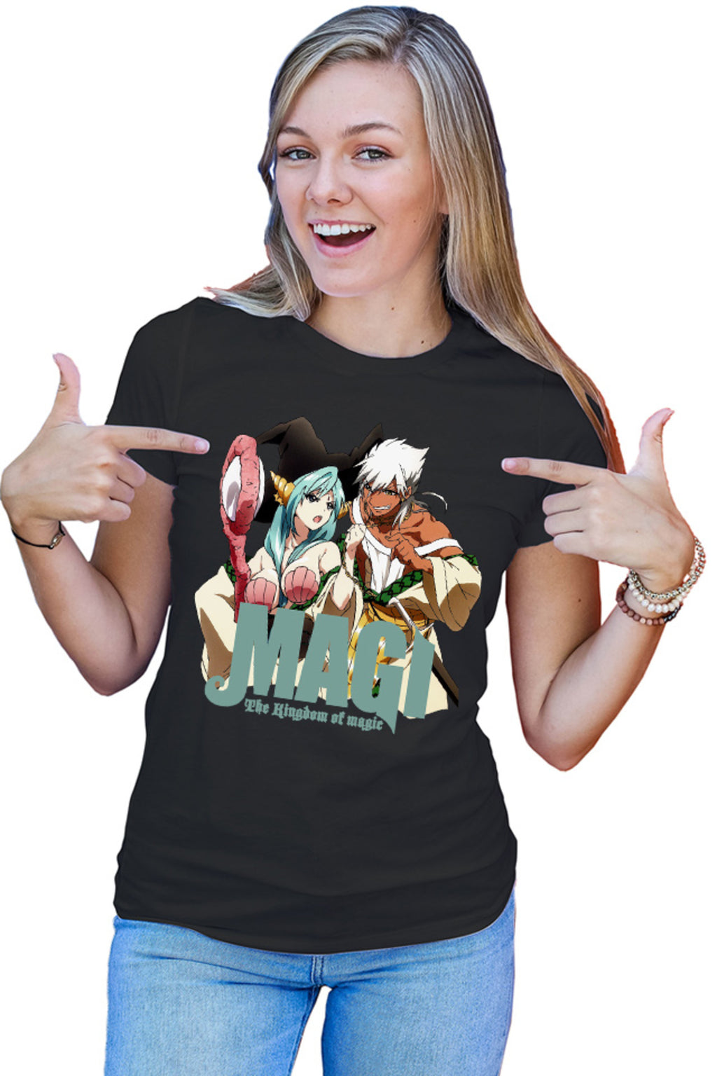 Tricou dama Magi The Labyrinth of Magic Desene Animate Sharrkan Yamraiha