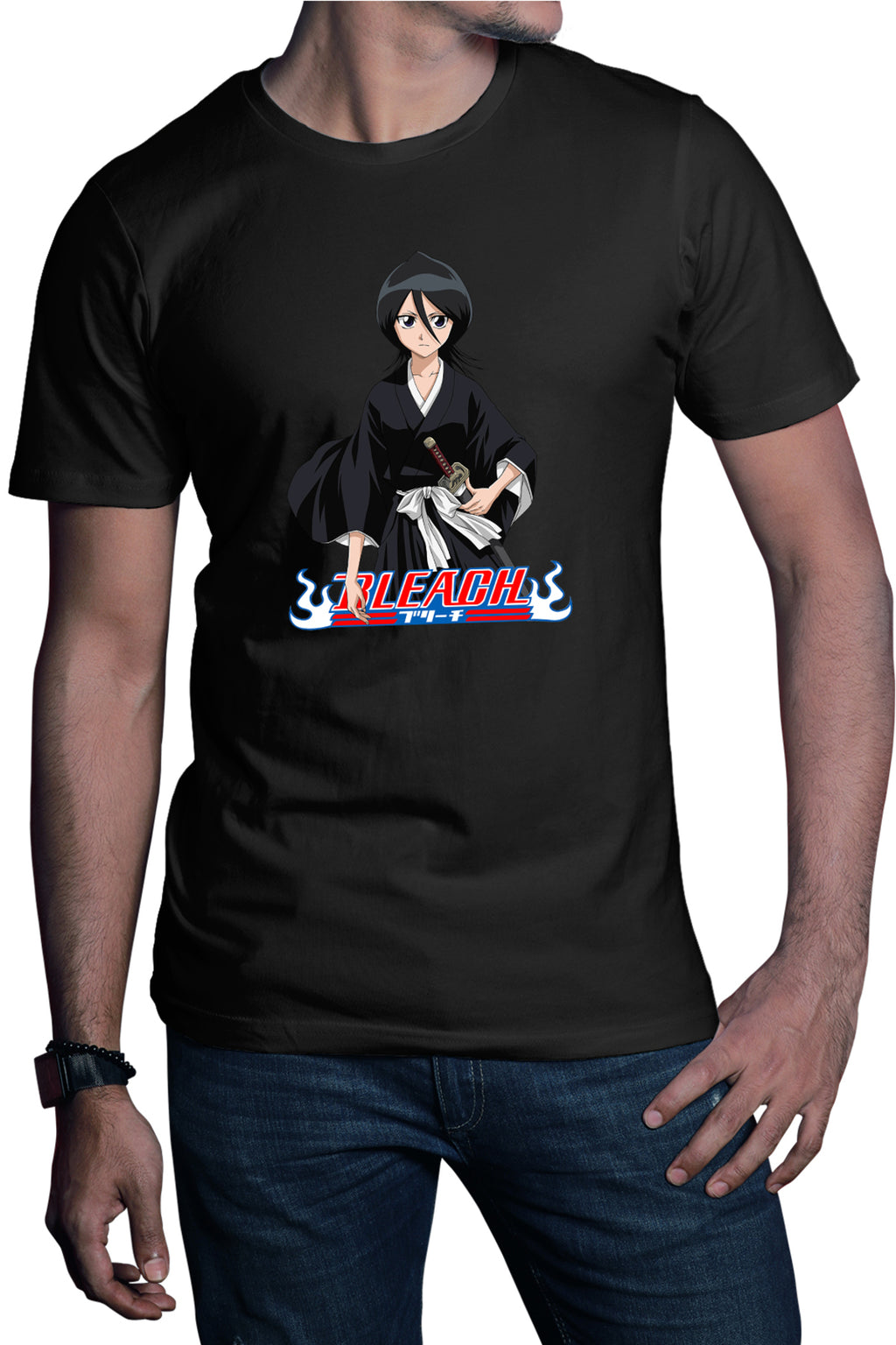 Tricou barbati Bleach Rukia Kuchiki Anime Manga Girl Shaolin