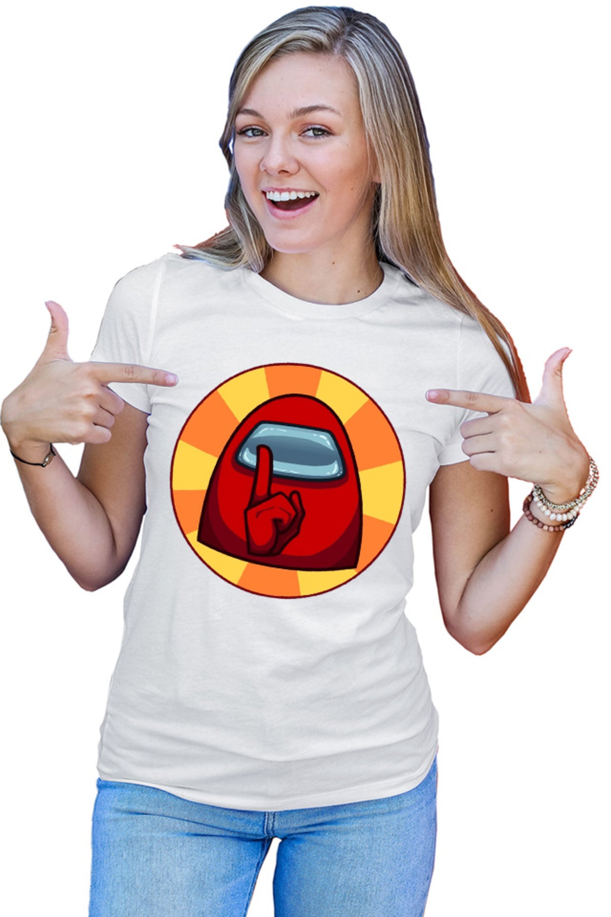 Tricou dama Among Us Sus Shh Silence Vote Out