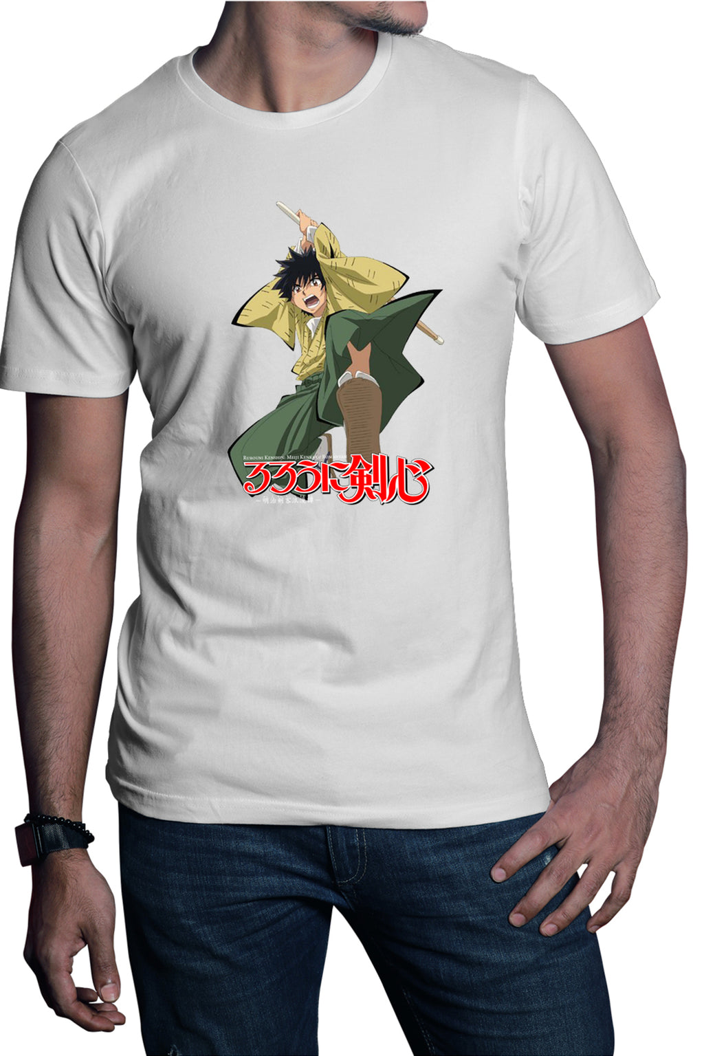 Tricou barbati Rurouni Kenshin Yahiko Hit Logo Spadasin