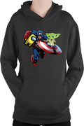 Hanorac copii Captain America Among Us Suspicious Star Wars Yoda Master