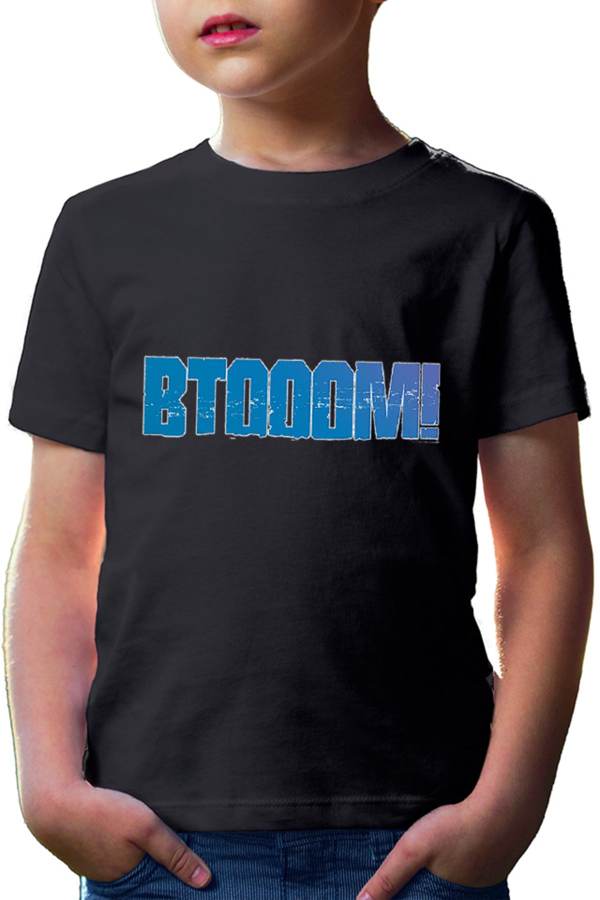 Tricou copii Btooom! Logo Isekai Tragic Shounen Game Players Stone