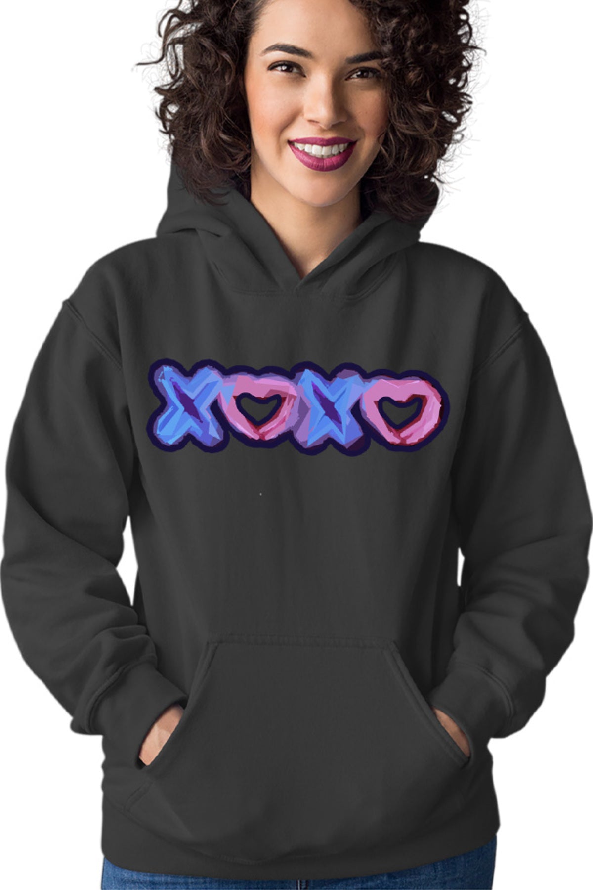 Hanorac dama XOXO Logo Heart Abstract Minimalist Drama