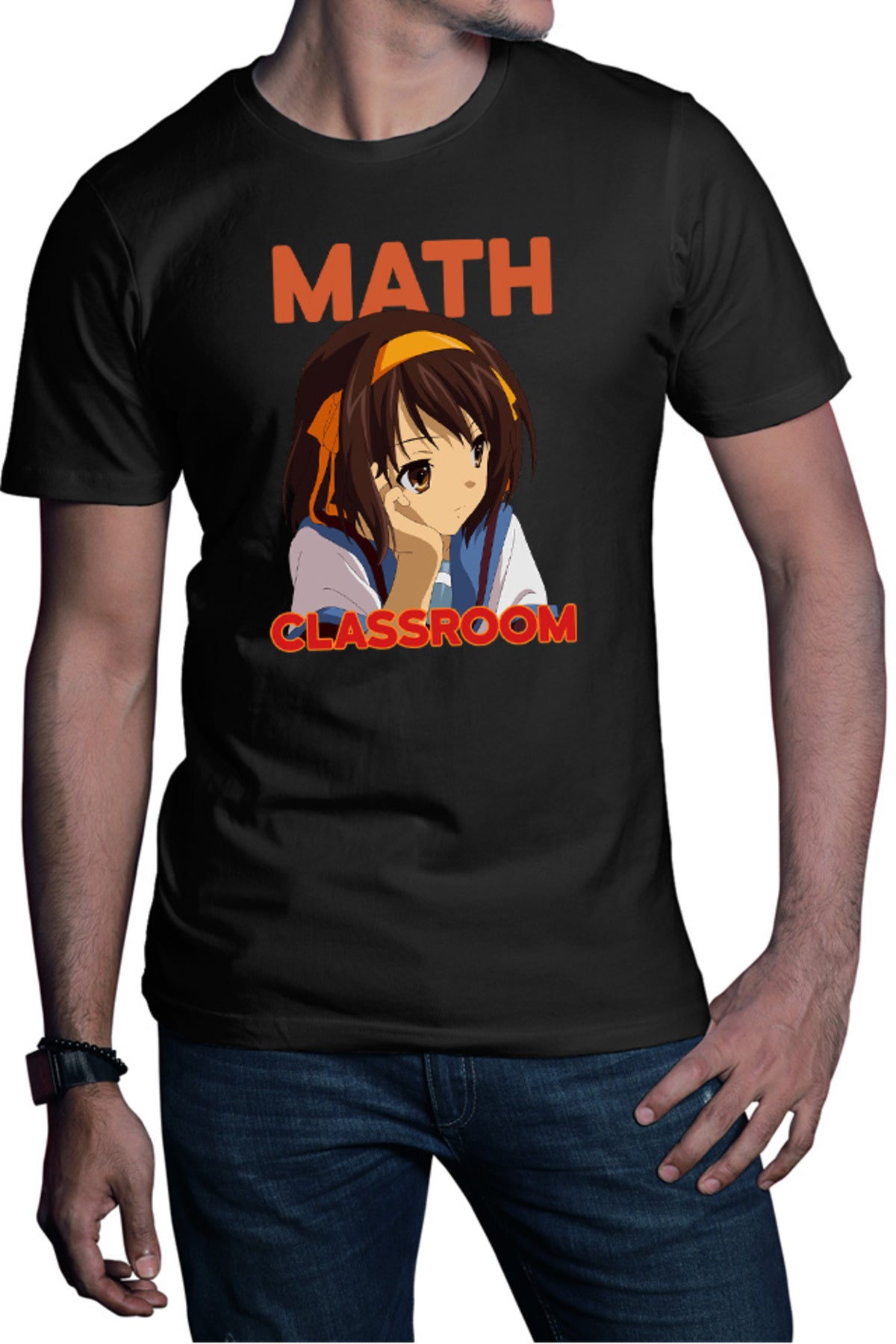 Tricou barbati Haruhi Suzumiya Math Classroom Anime Comedy Highschool