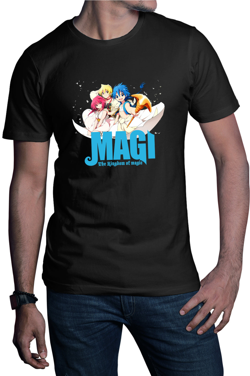 Tricou barbati Magi The Labyrinth of Magic Protagonists Group Flying Carpet