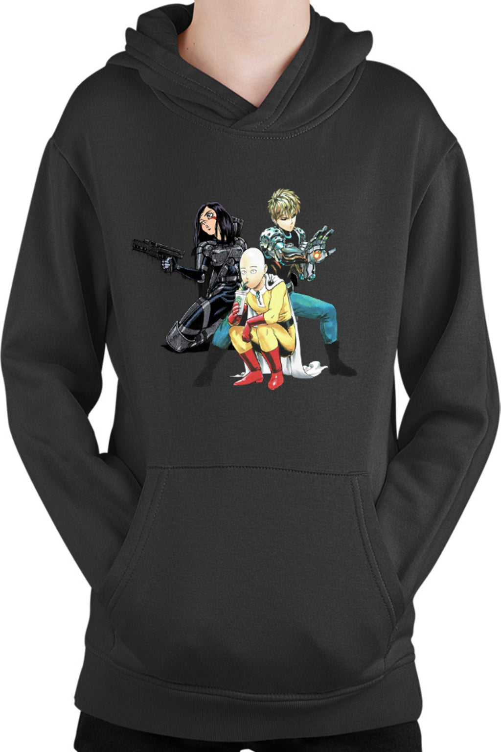 Hanorac copii Battle Angel Alita Gally Saitama Genos Trio Fight