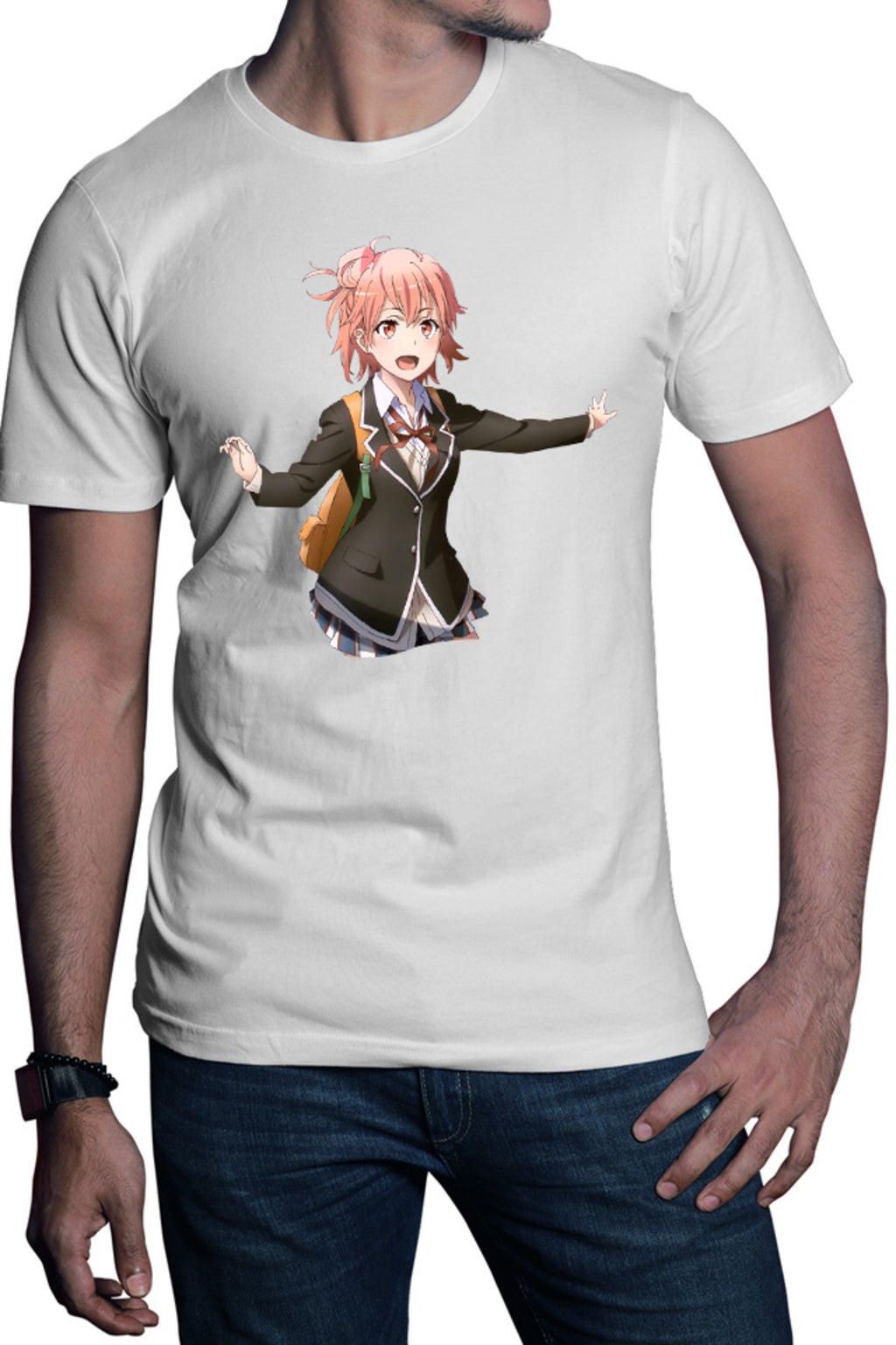Tricou barbati OreGairu Yui Playfull Tsundere Weeb Animation