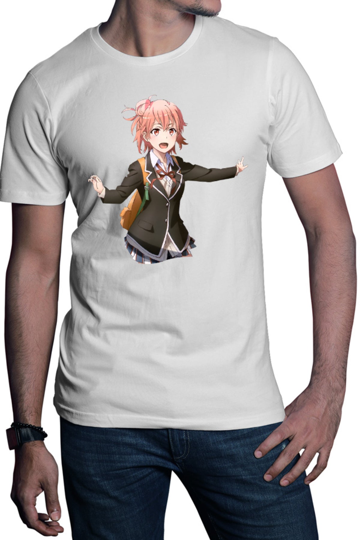 Tricou barbati OreGairu Yui Playfull Tsundere Weeb Animation