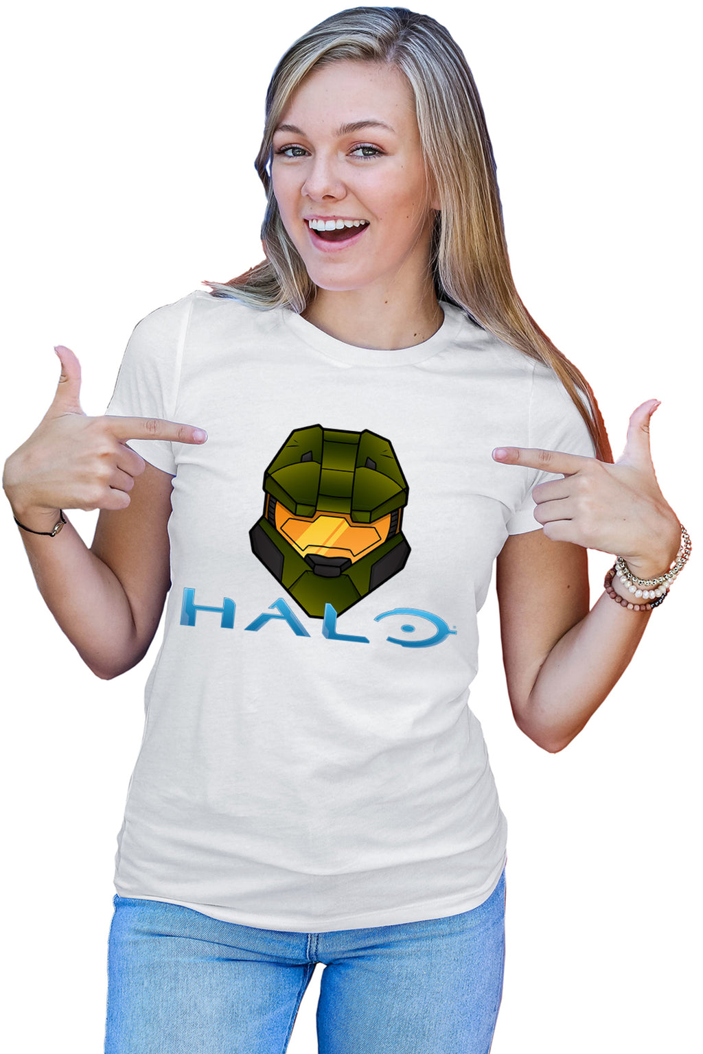 Tricou dama Halo Combat mode Evolved Zone Logo