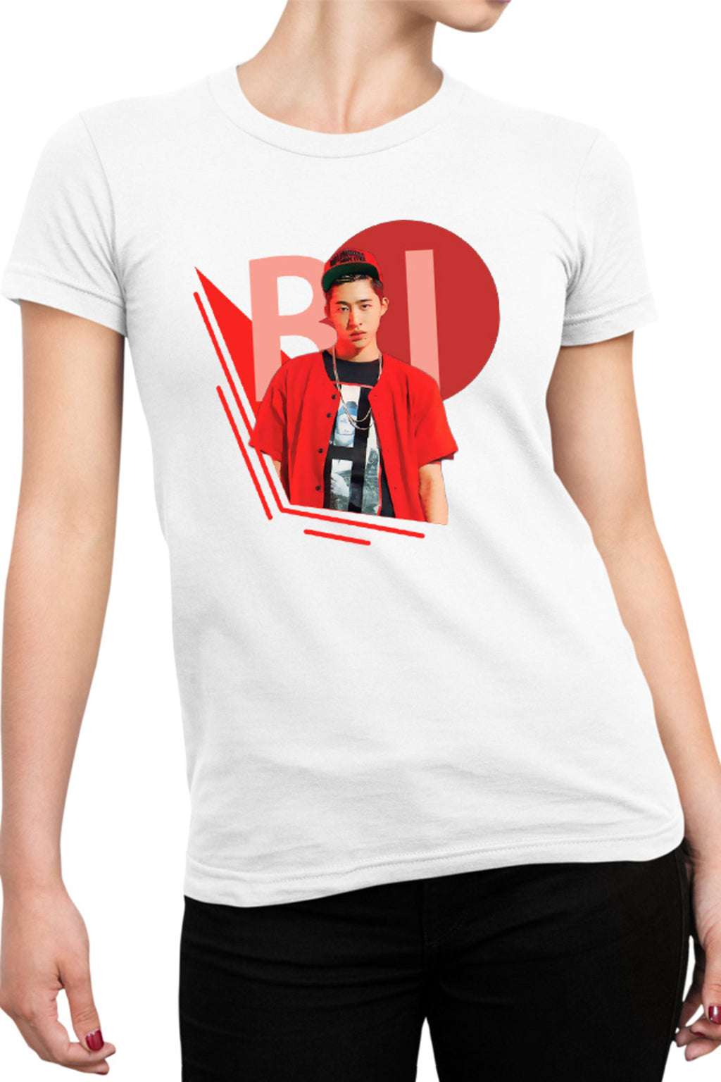 Tricou dama iKon B.I. Rapper Korean Singer Kim Han-bin