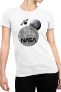 Tricou dama NASA Moon Pluto Space Ship