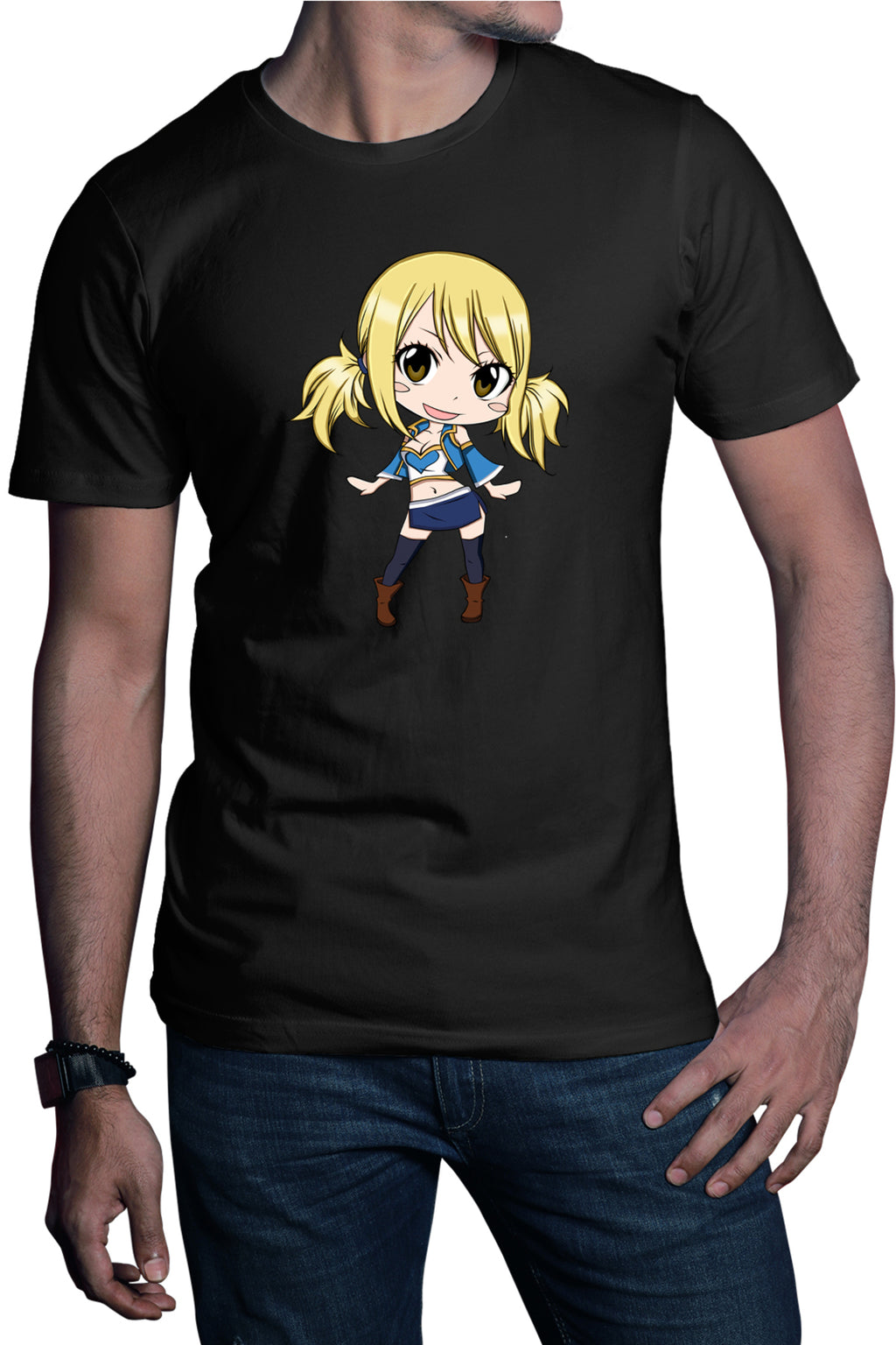 Tricou barbati Fairy Tail Lucy Heartfilia Amelia Cartoon
