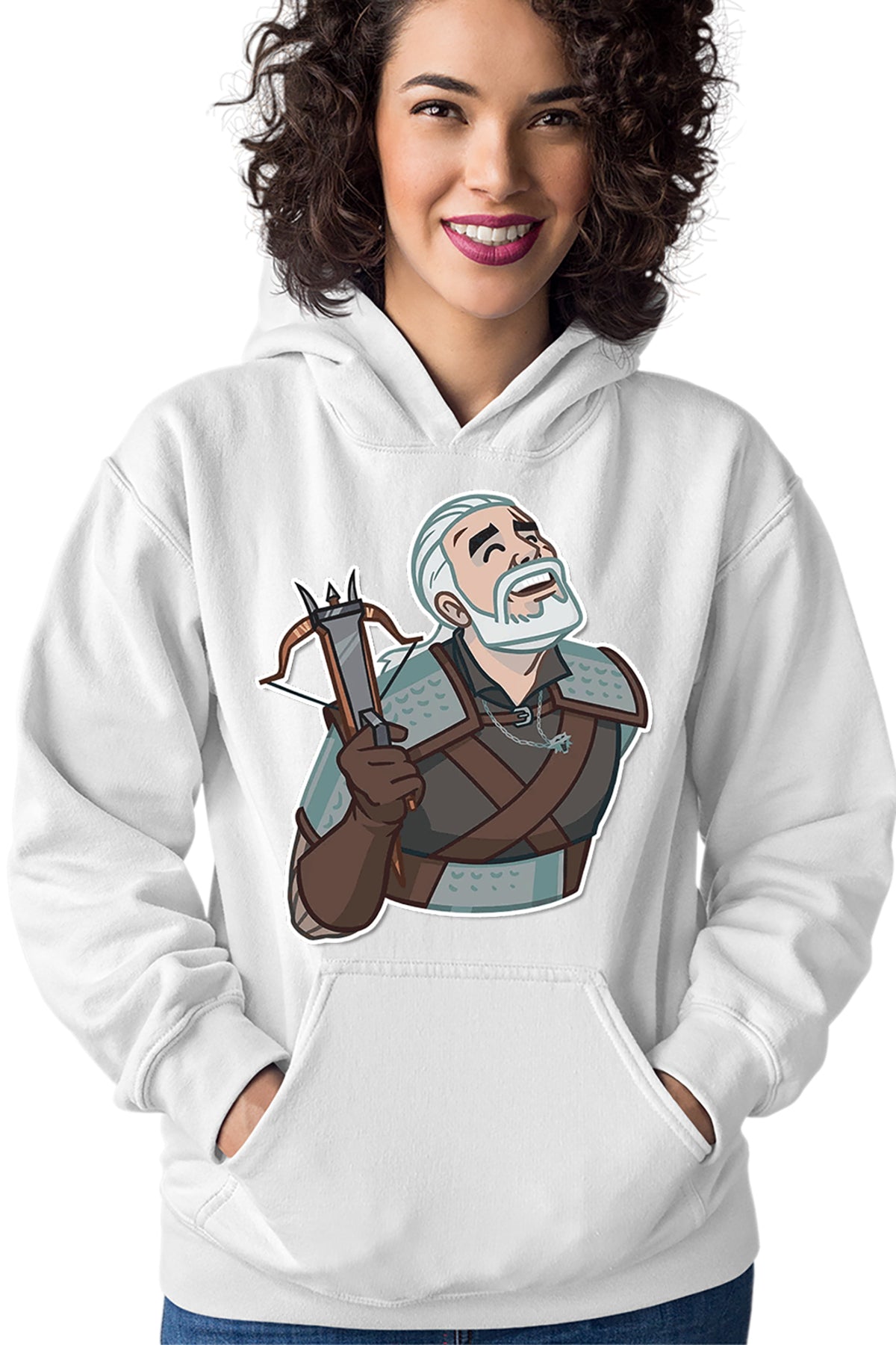 Hanorac dama The Witcher Geralt Demon Slayer Cartoon Play