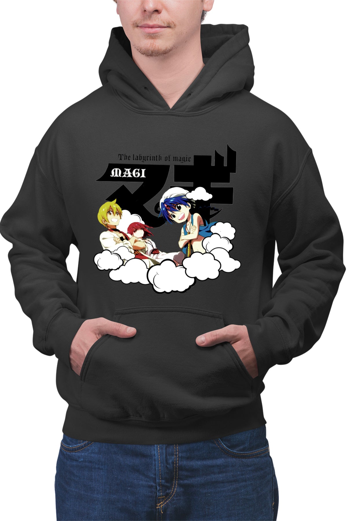 Hanorac barbati Magi The Labyrinth of Magic Protagonists Group Clouds