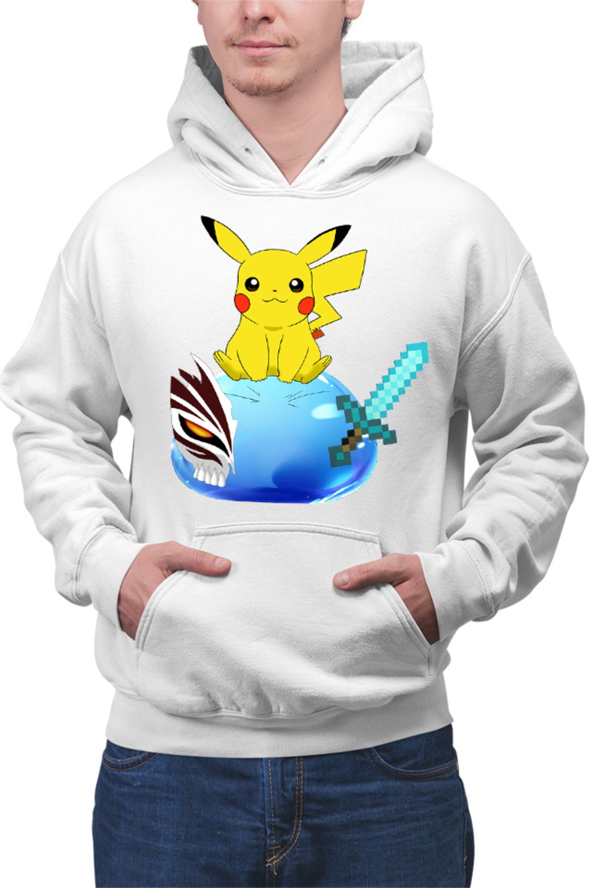 Hanorac barbati TenSura Slime Isekai Pikachu Ichigo Ghoul Minecraft