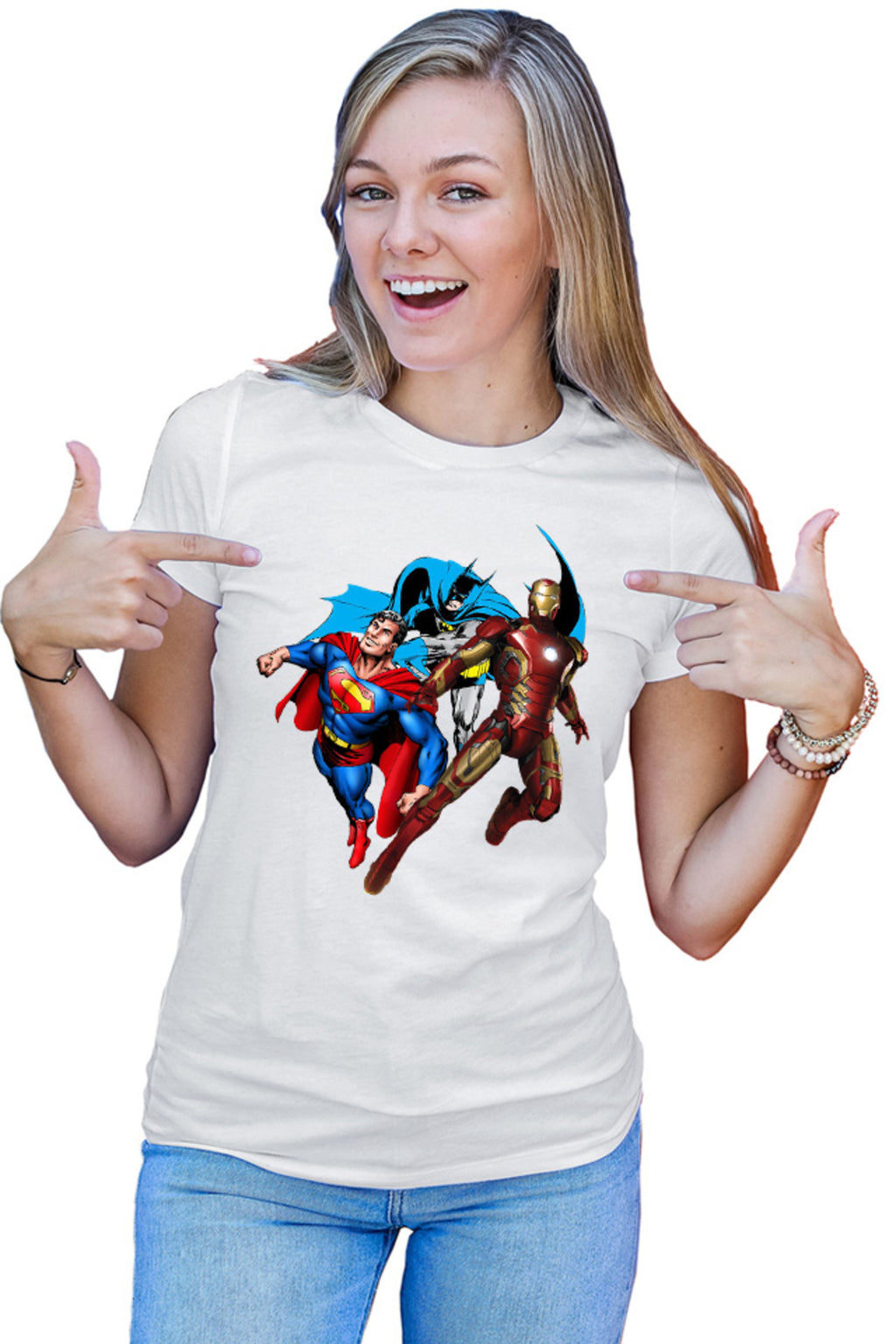 Tricou dama Ironman Technology Batman Superman DC Superhero