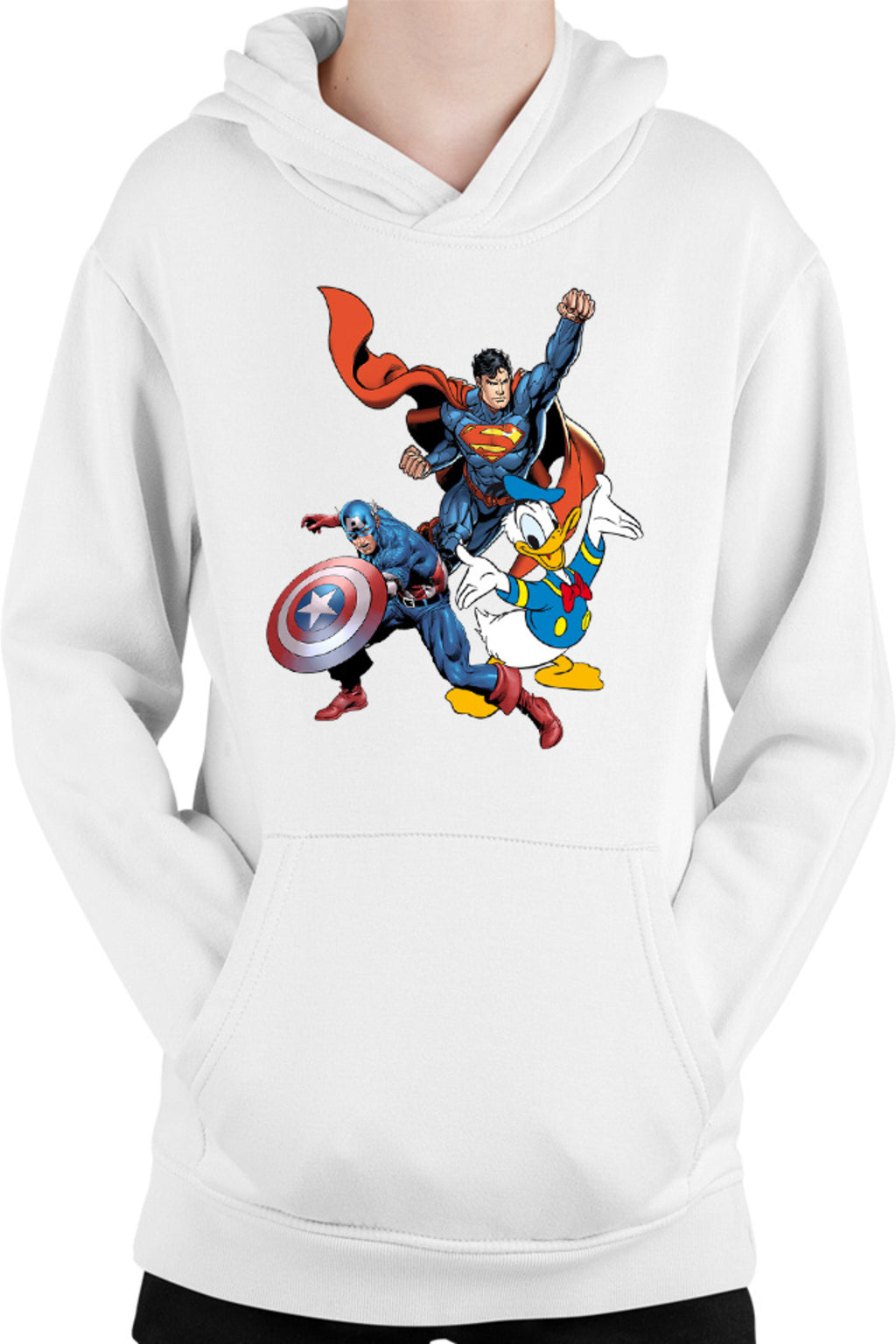 Hanorac copii Captain America Superman Donald Duck Hero Strong Cool
