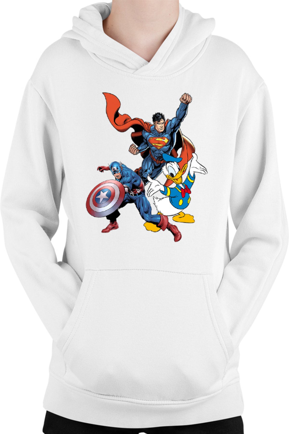 Hanorac copii Captain America Superman Donald Duck Hero Strong Cool