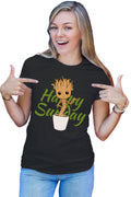 Tricou dama Baby Groot Sunday Happy Marvel DC Happy Smile
