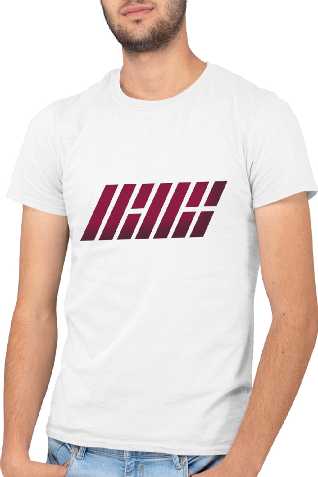 Tricou barbati iKon Logo Coreea Flah 7 Members G Entertainment