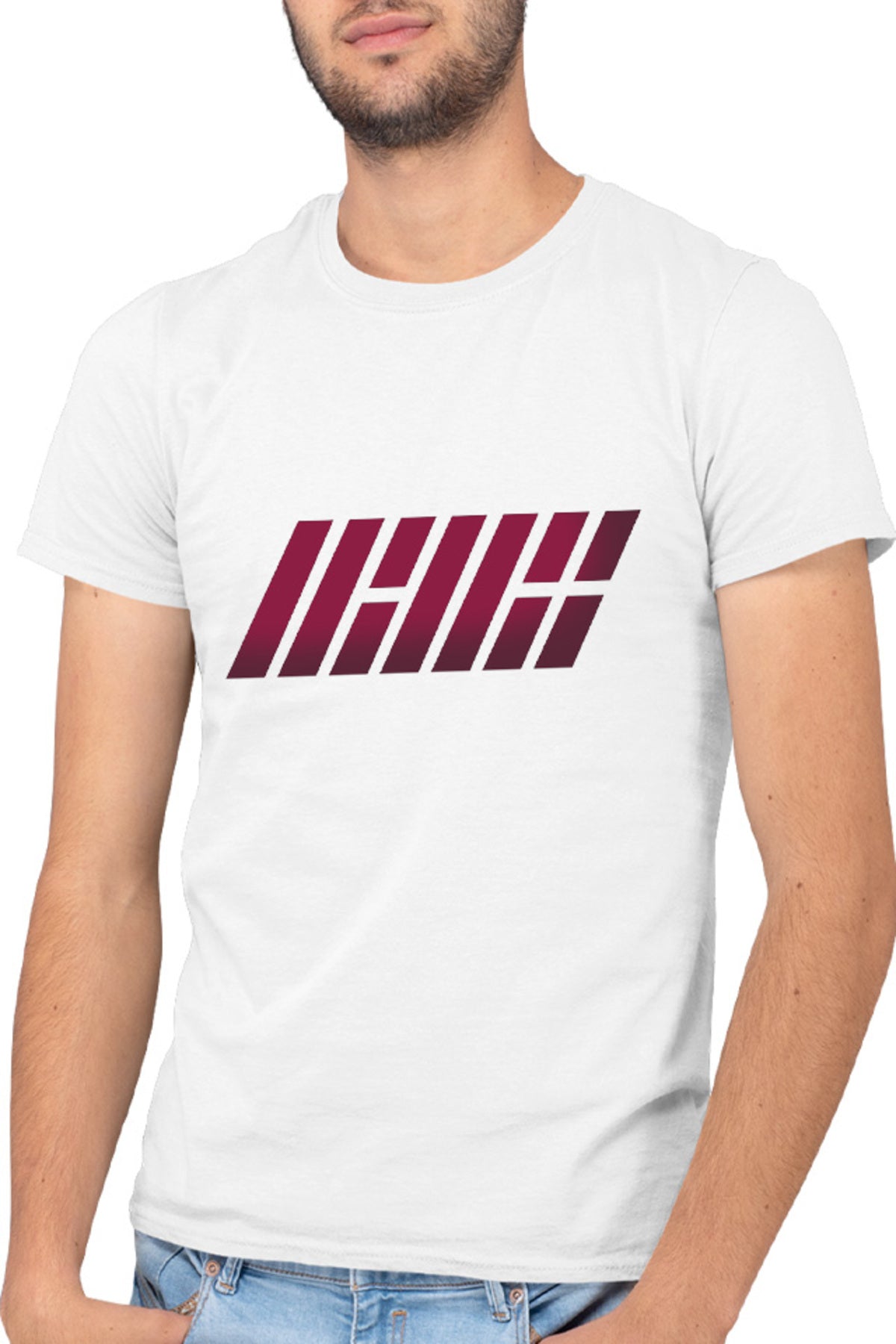 Tricou barbati iKon Logo Coreea Flah 7 Members G Entertainment