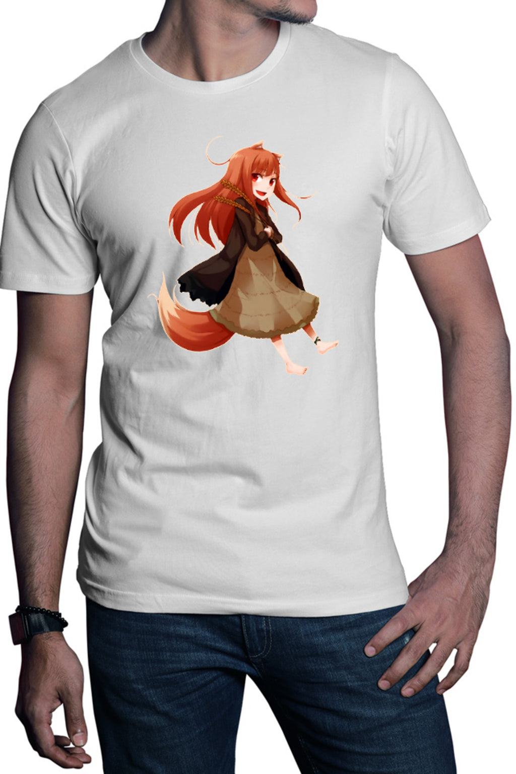 Tricou barbati Spice And Wolf Holo Fantasy Anime Medieval