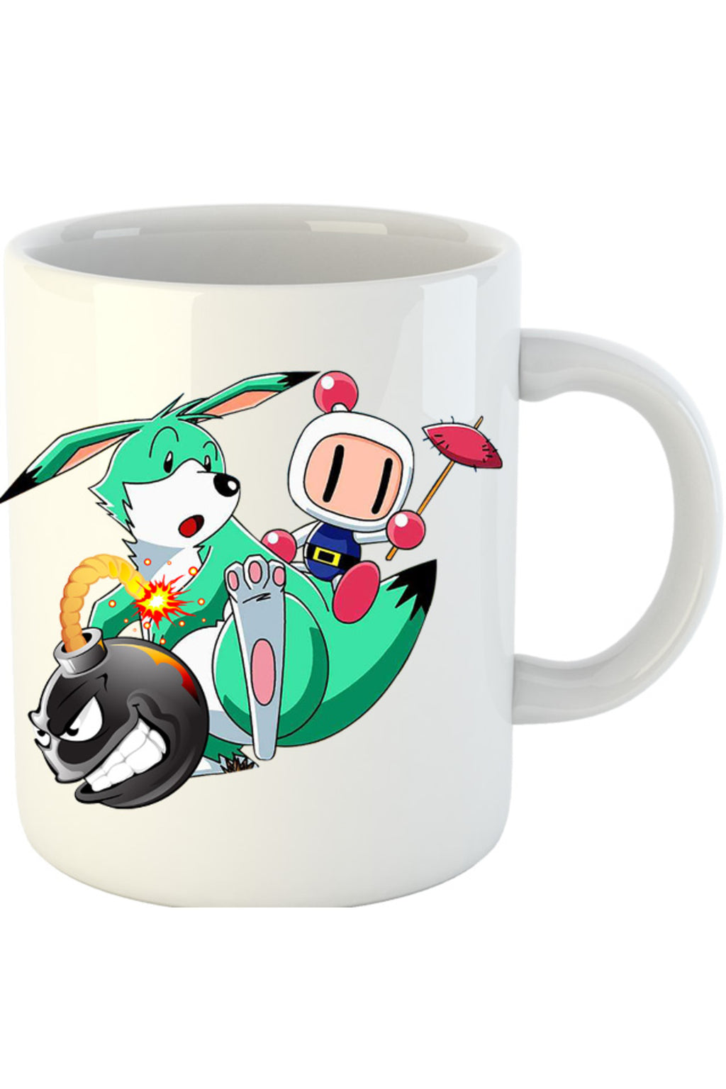 Cana Bomberman Pokemon Children Game Vintage, alba, 330 ml