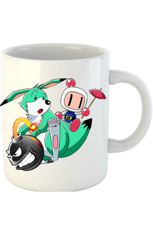 Cana Bomberman Pokemon Children Game Vintage, alba, 330 ml