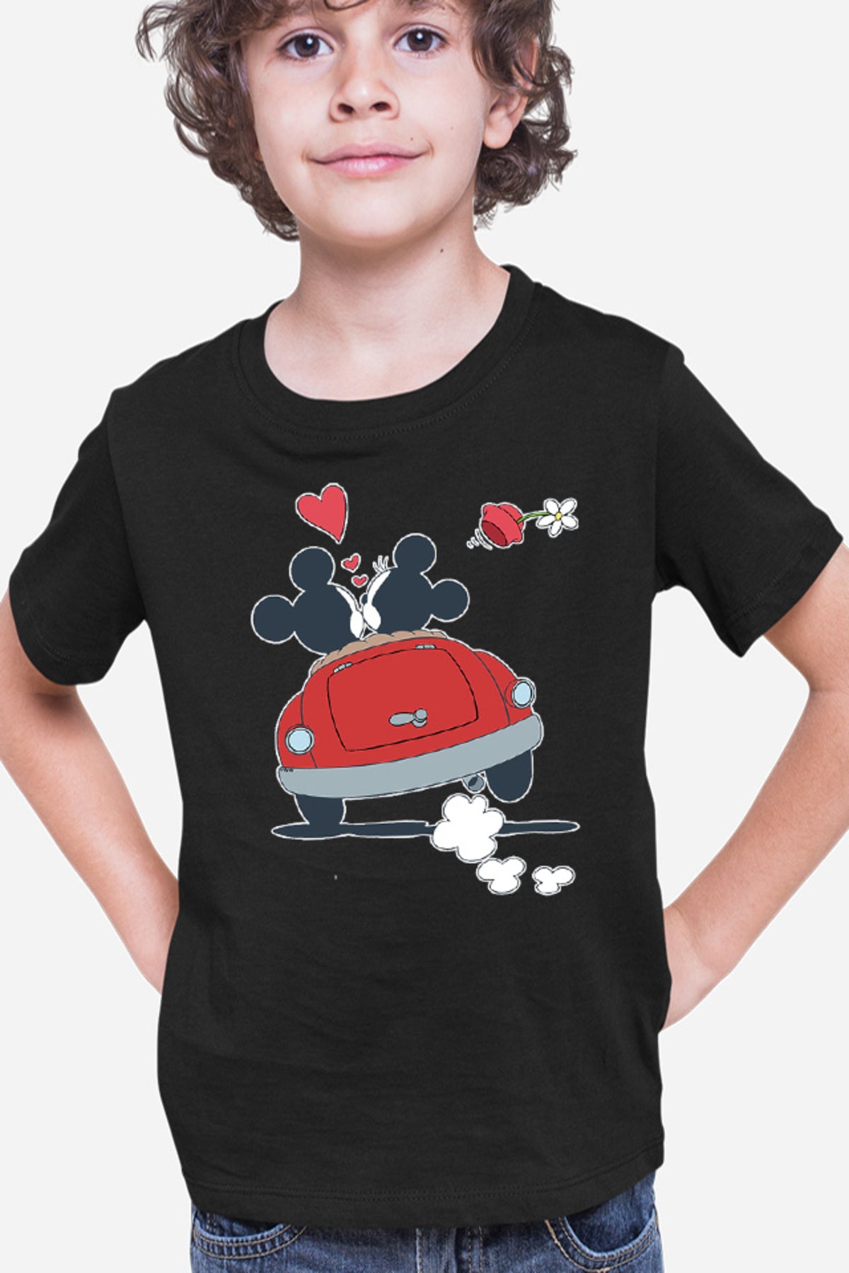 Tricou copii Mickey Mouse Lovers Minnie Flower