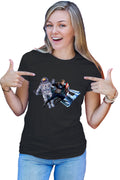 Tricou dama Captain America Astronaut NASA Star Trek Space Ship Shield