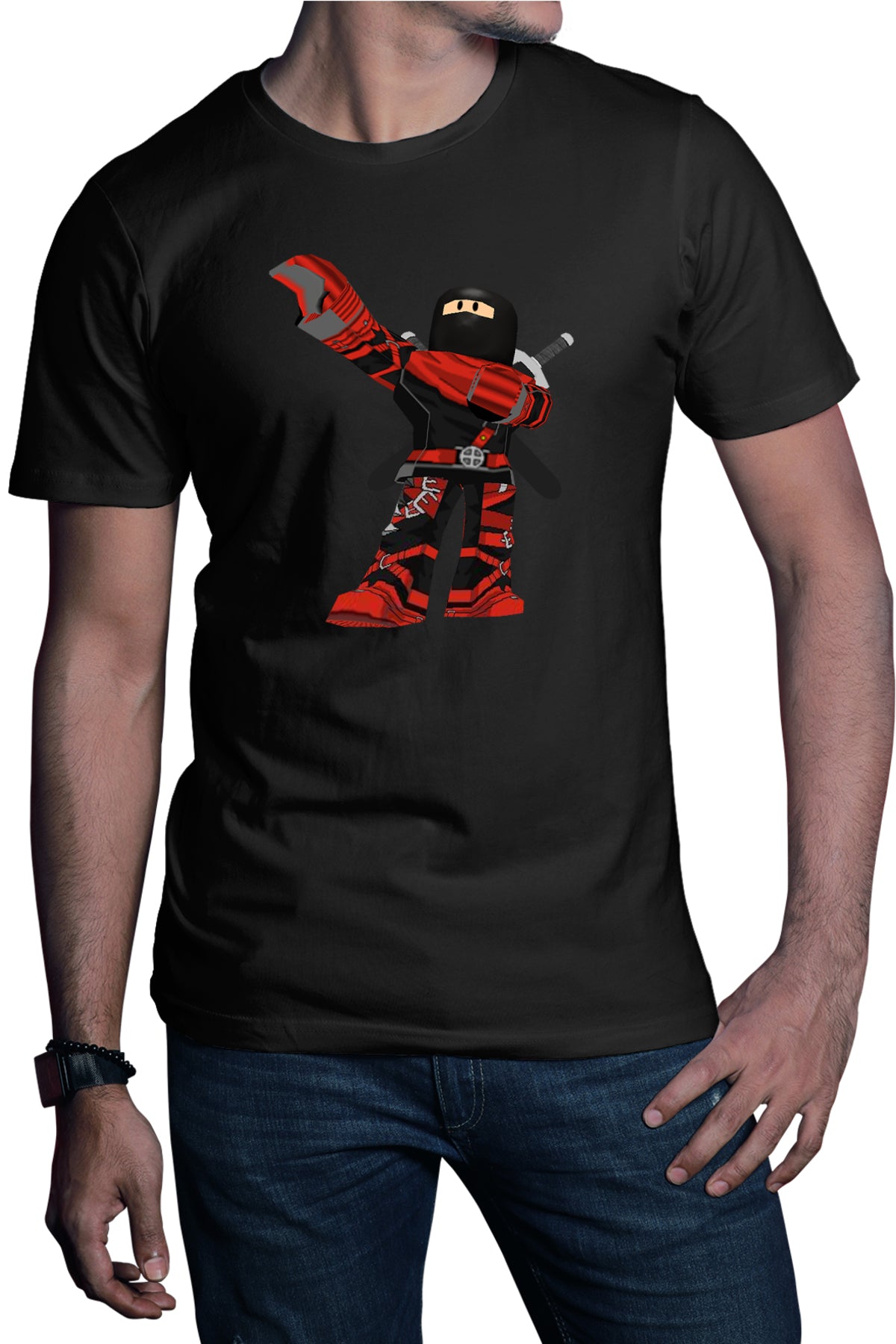 Tricou barbati Roblox Ninjago Deadpool Game