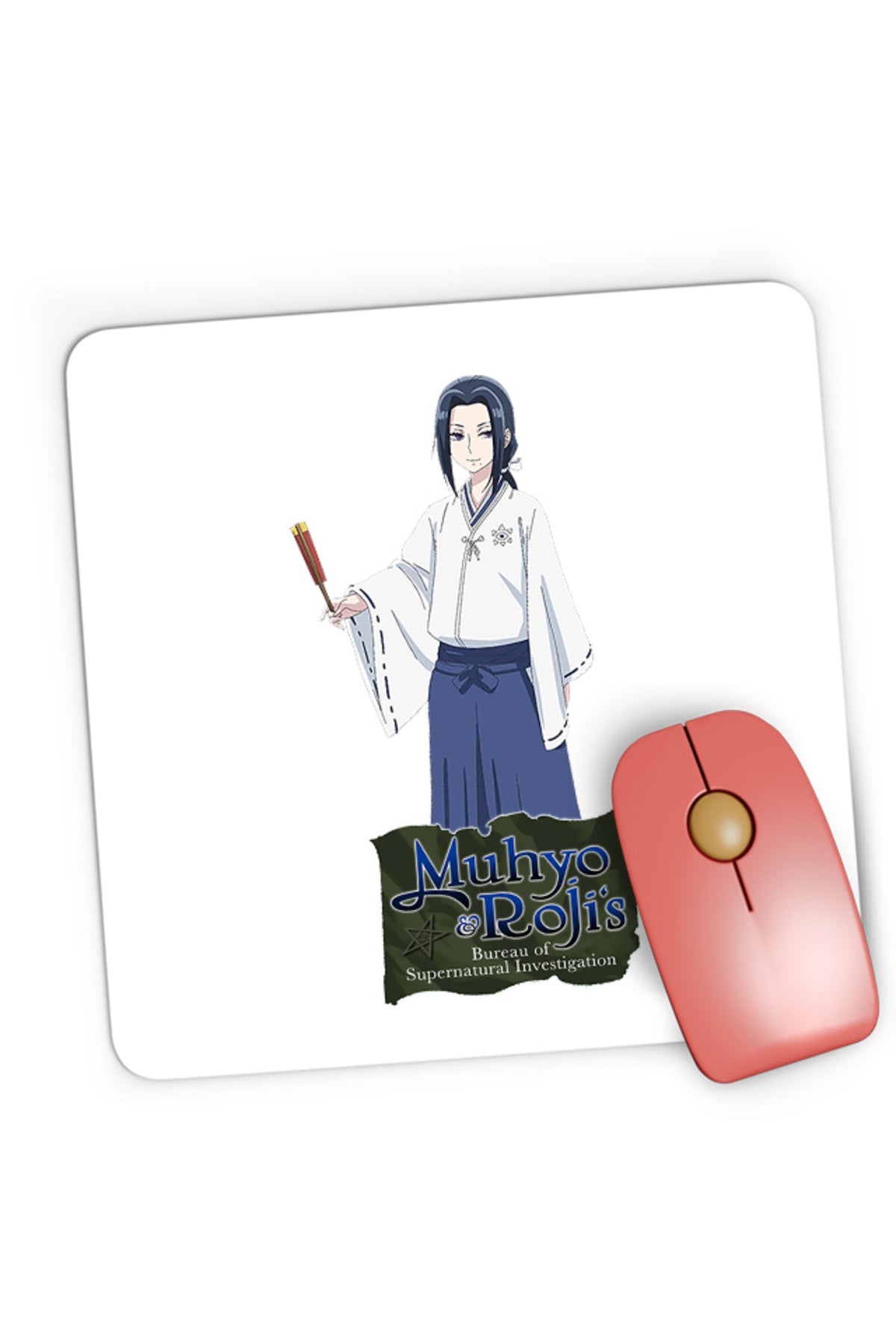 Mousepad Gaming Muhyo Roji Goryo Hakama Traditional Fan Japan Anime, 21x19 cm