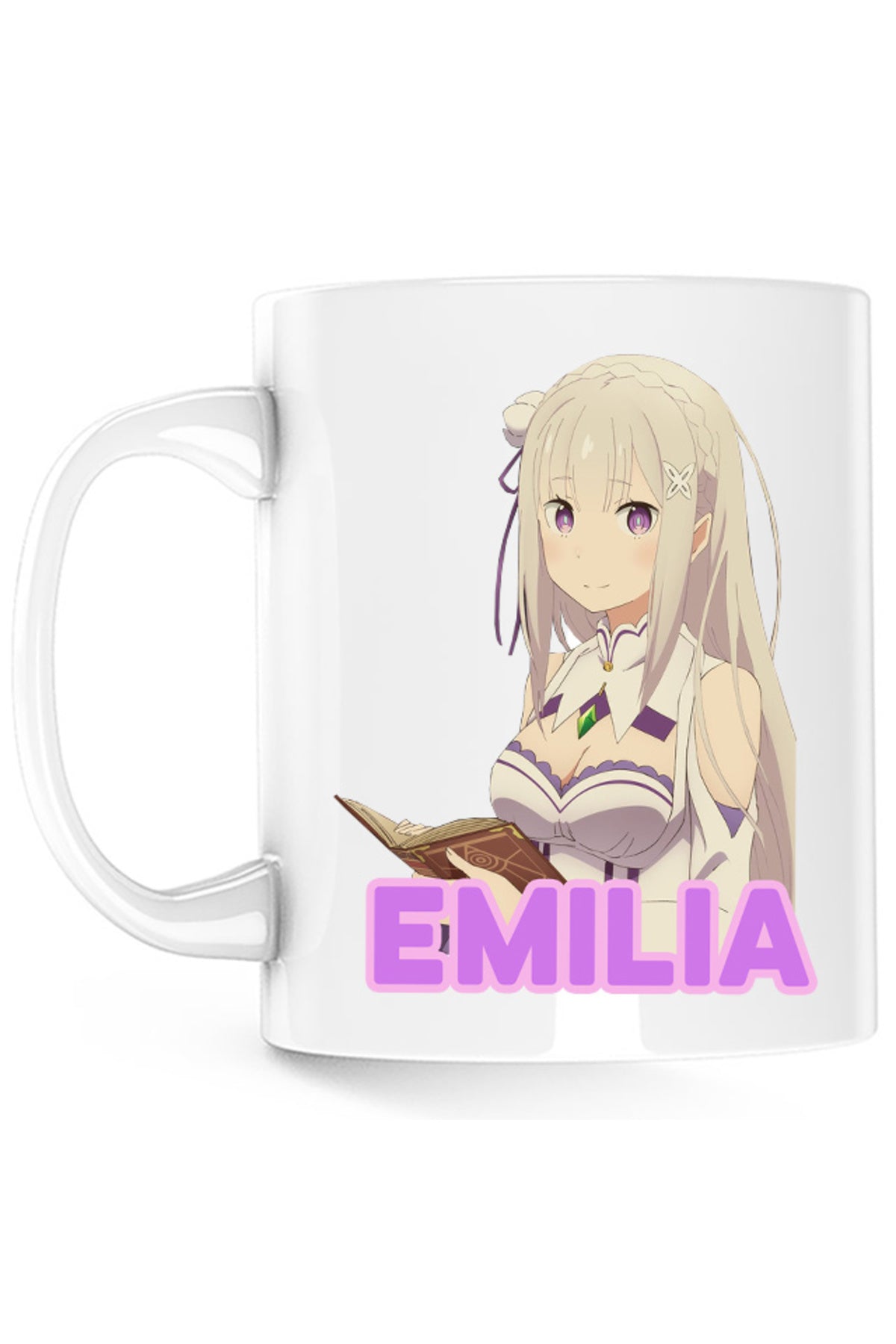 Cana Re Zero Emilia Cat Magical Princess Kind Wizard Time, alba, 330 ml