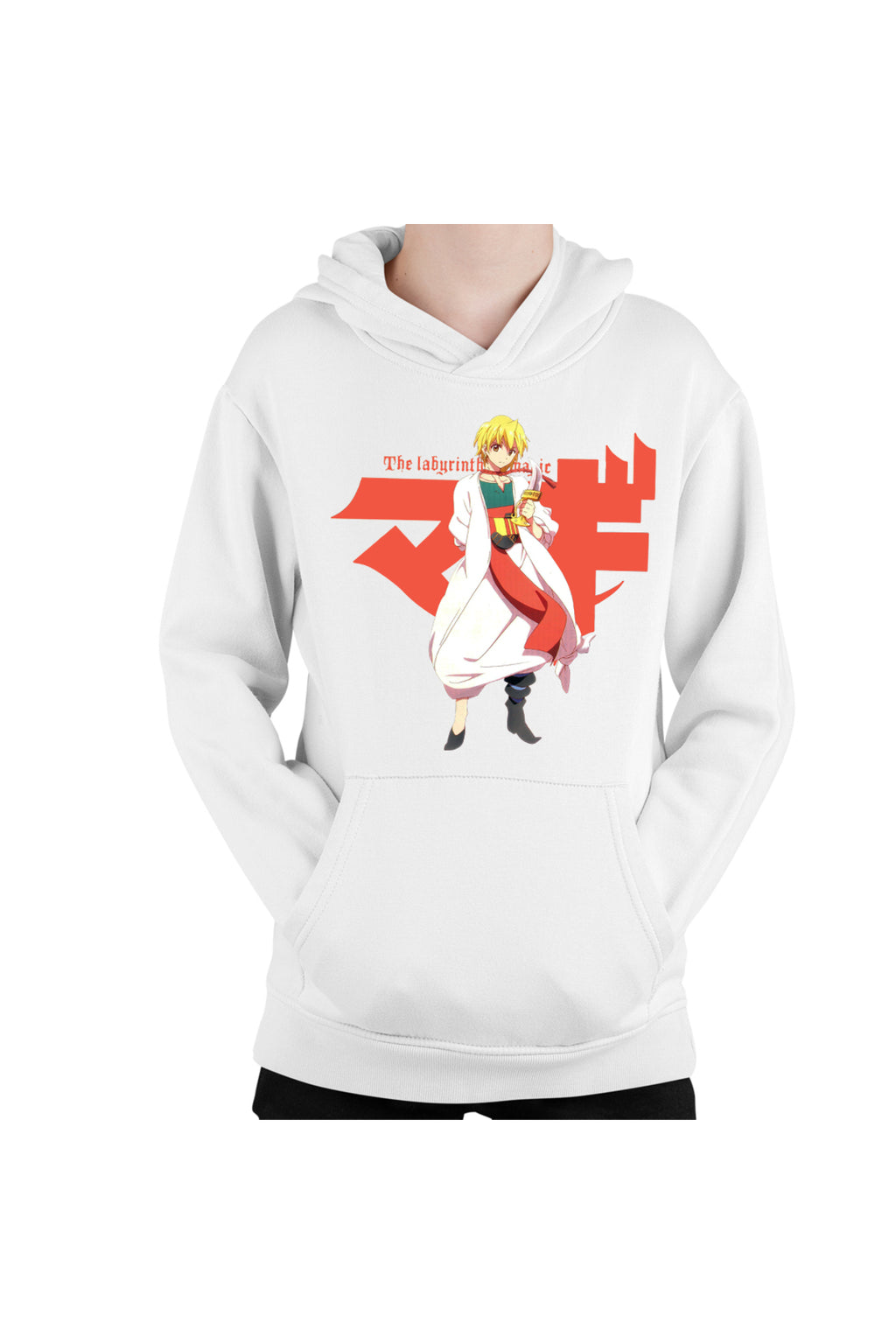 Hanorac copii Magi The Labyrinth of Magic Alibaba Orange Character Pose