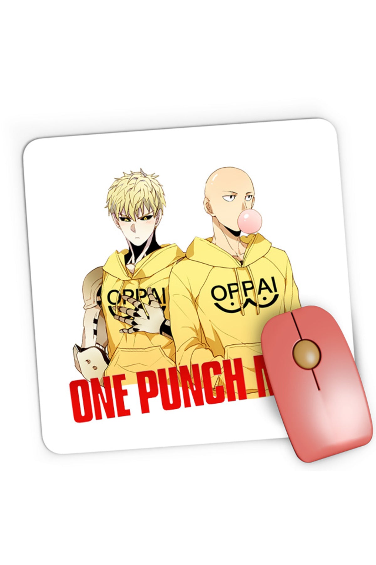 Mousepad Gaming One-Punch Man Saitama Yusuke Murata Genos, 21x19 cm