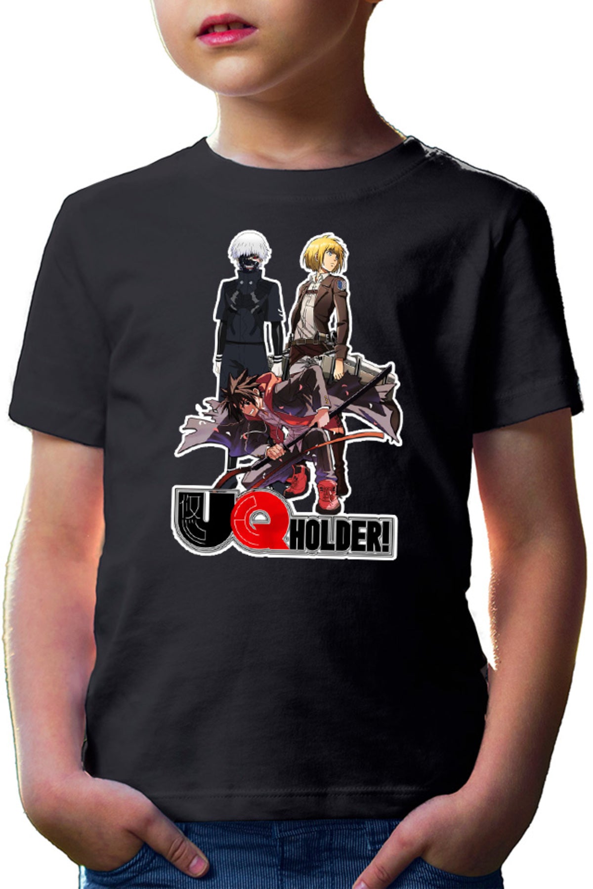 Tricou copii UQ Holder Touta Demon Samurai Sword Soul Anime Otaku