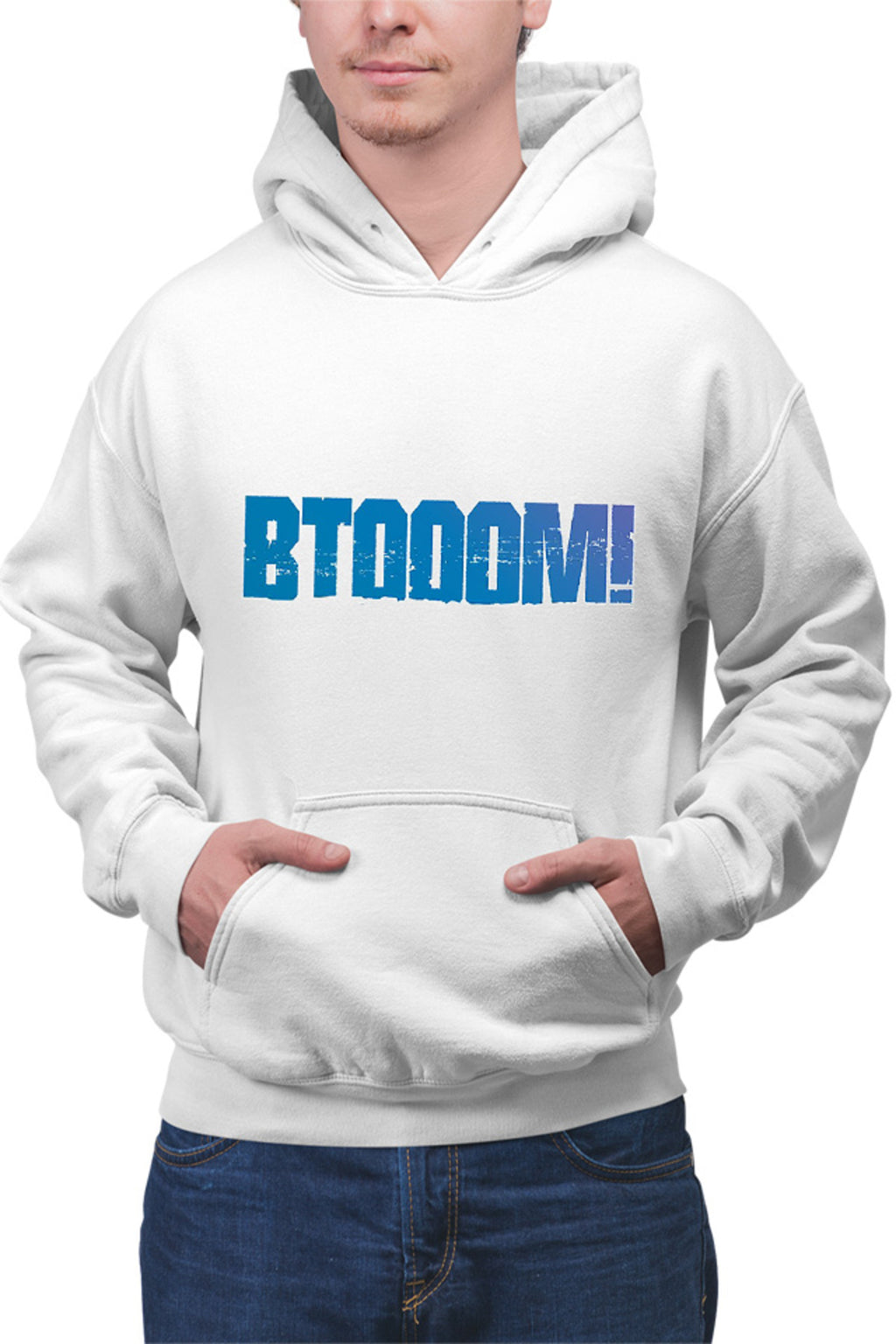 Hanorac barbati Btooom! Logo Isekai Tragic Shounen Game Players Stone