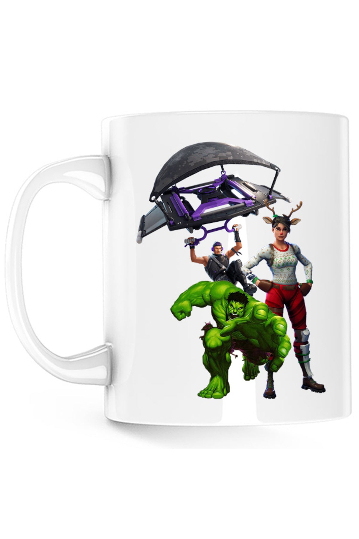 Cana Hulk Fortnite Jump Parachute America Captain, alba, 330 ml