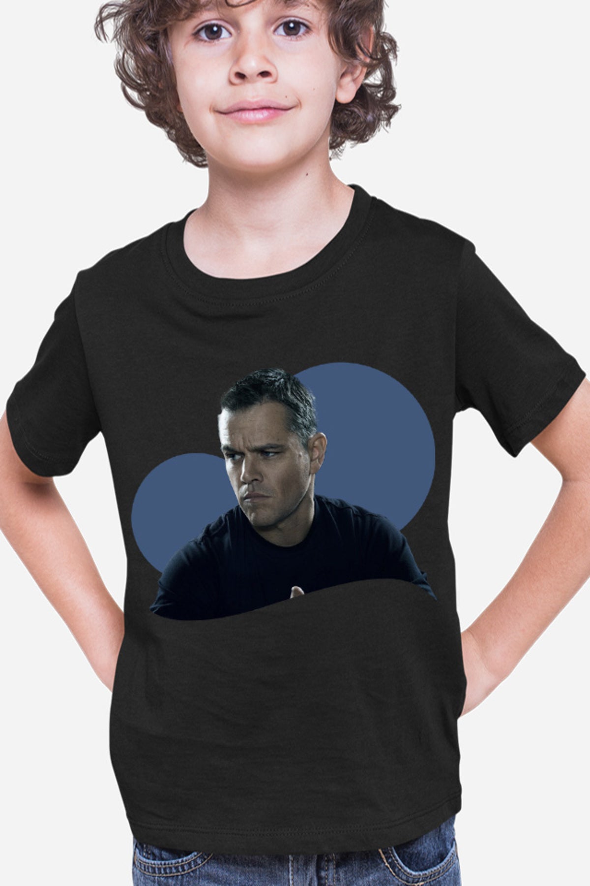 Tricou copii Bourne New Movie Actor Solve Problems Genius Smart